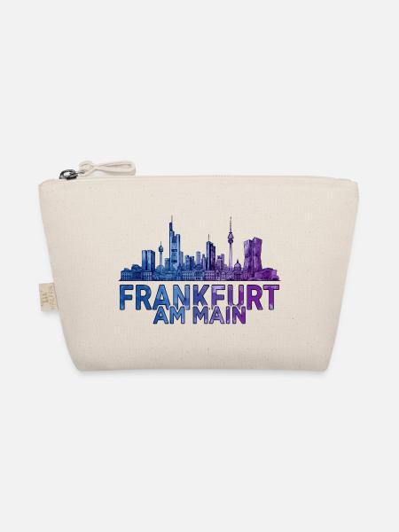 Frankfurt am Main Skyline - Bio-Täschchen - Natur