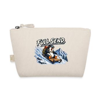 Penguin Adventure – VOLLES SENDEN. - Bio-Täschchen - Natur - Vorne