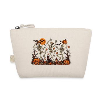 Tanzende Skelette Halloween Vintage - Bio-Täschchen - Natur - Vorne
