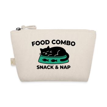 Snack Nap Katze Logo - Bio-Täschchen - Natur - Vorne