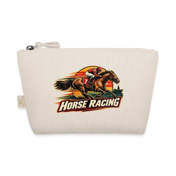 Pferderennen Retro Vintage Jockey Speed - Bio-Täschchen - Natur - Vorne