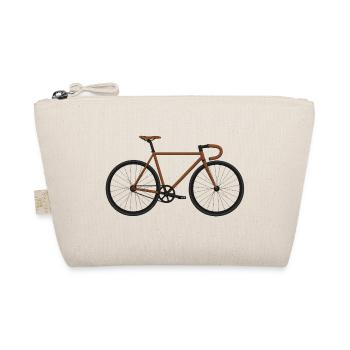 Fixie Bike braun - Bio-Täschchen - Natur - Vorne