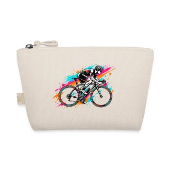 Neon-Splash Radfahrer - Bio-Täschchen - Natur - Vorne