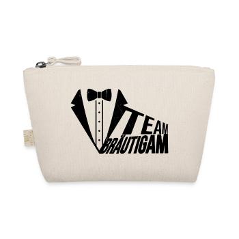 "Team Bräutigam" Design - Bio-Täschchen - Natur - Vorne