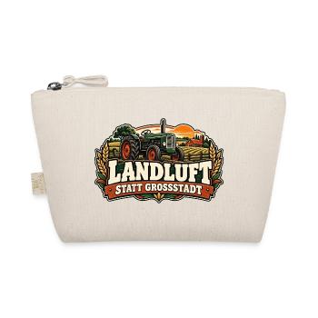 Landluft statt Großstadt Traktor / Landleben - Bio-Täschchen - Natur - Vorne