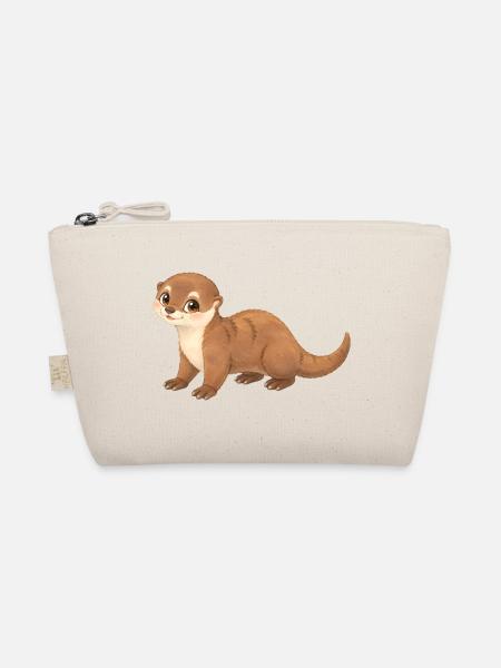 Otter – niedlicher kleiner Fischotter - Bio-Täschchen - Natur