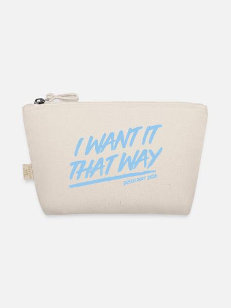 I Want It That Way - Backstreet - Düsseldorf 2026 - Bio-Täschchen - Natur