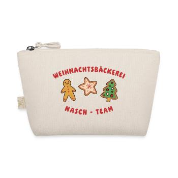 Plätzchen & Kekse Weihnachten - Nasch Team - Bio-Täschchen - Natur - Vorne