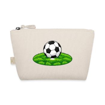 Fußball-Strafpunkt - Bio-Täschchen - Natur - Vorne