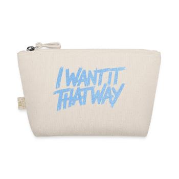 I Want It That Way - Backstreet (Glitzer) - Bio-Täschchen - Natur - Vorne