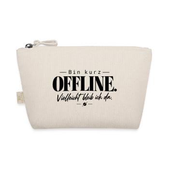 Offline ist ein Ort Geschenkidee Offline Modus  - Bio-Täschchen - Natur - Vorne