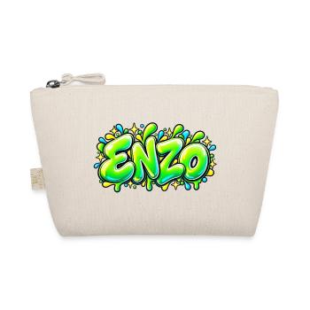 ENZO in Graffiti: das Geschenk, das das Feuer entfacht! - Bio-Täschchen - Natur - Vorne