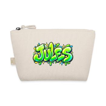 JULES in Graffiti: der Name, der die Serie ausmacht! - Bio-Täschchen - Natur - Vorne