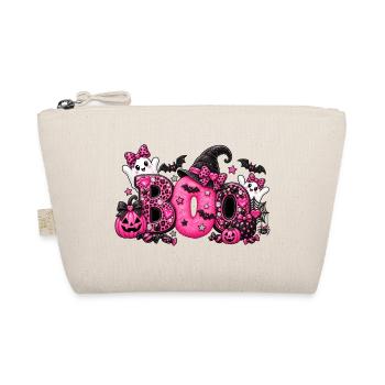 Pink Boo Halloween - Bio-Täschchen - Natur - Vorne