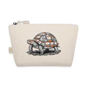 Disketten Schildkröte - Bio-Täschchen - Natur - Vorne