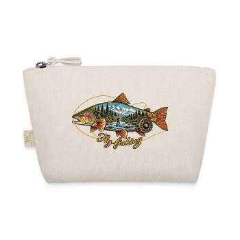 Truite_vintage_et_pcheur_la_mouche - Bio-Täschchen - Natur - Vorne