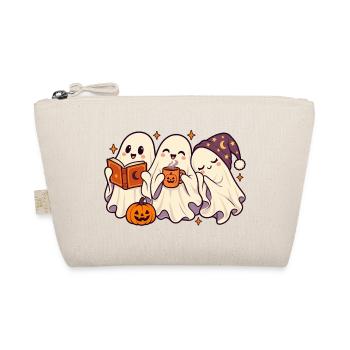 Geisterfreunde Halloween Teezeit - Bio-Täschchen - Natur - Vorne