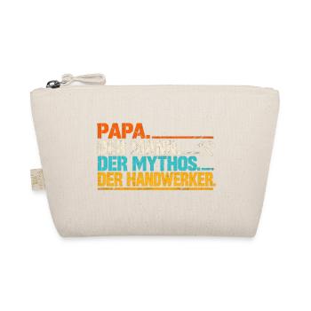Papa der Mann der Mythos der Handwerker - Bio-Täschchen - Natur - Vorne