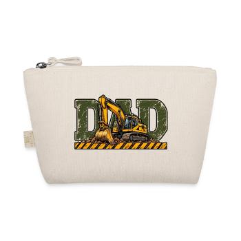 Dad Bagger – Geschenk für Baggerfahrer - Bio-Täschchen - Natur - Vorne