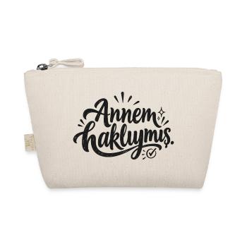 Annem Haklymus Handgeschriebenes Logo - Bio-Täschchen - Natur - Vorne