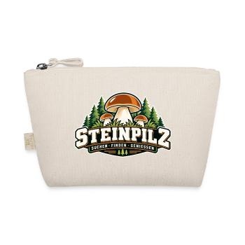 Steinpilz Waldpfad Design - Bio-Täschchen - Natur - Vorne