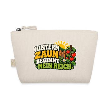 Hinterm Zaun beginnt mein Reich - Bio-Täschchen - Natur - Vorne