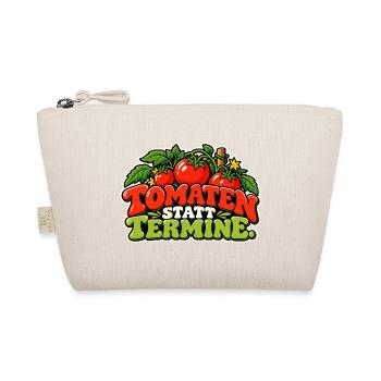 Tomaten statt Termine – Cartoon - Bio-Täschchen - Natur - Vorne