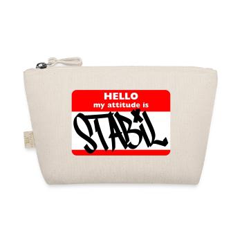 STABIL - HELLO HIP HOP - Bio-Täschchen - Natur - Vorne