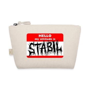 STABIL - HELLO DEATH METAL - Bio-Täschchen - Natur - Vorne