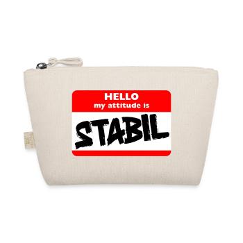 STABIL - HELLO GRUNGE - Bio-Täschchen - Natur - Vorne