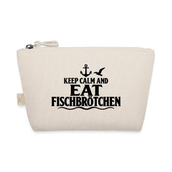 Fischbrötchen – Keep Calm an der Küste - Bio-Täschchen - Natur - Vorne