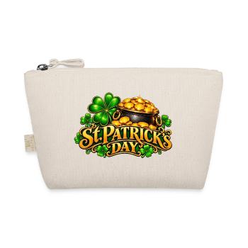 St Patrick's Tag Goldtopf Kleeblatt - Bio-Täschchen - Natur - Vorne