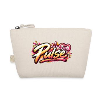 Pulse Graffiti Herz Neonschrift - Bio-Täschchen - Natur - Vorne