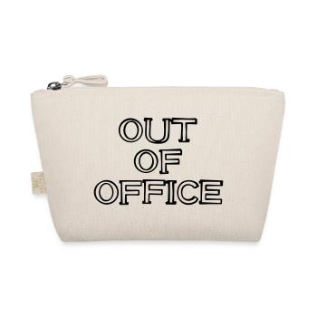 OUT OF OFFICE Schriftzug handgezeichnet - Bio-Täschchen - Natur - Vorne