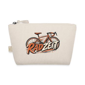 Radfahren Retro Fahrradmotiv Zeitlose Geschenkidee - Bio-Täschchen - Natur - Vorne