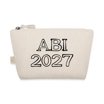 Abi 2027 Schriftzug handgezeichnet - Bio-Täschchen - Natur - Vorne
