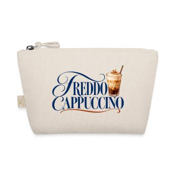 Freddo Cappuccino Schrift mit Eiskaffee - Bio-Täschchen - Natur - Vorne
