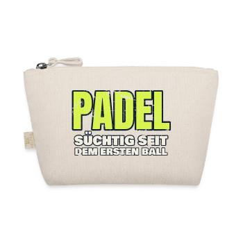 Padel - süchtig seit dem ersten Ball - Vintage - Bio-Täschchen - Natur - Vorne
