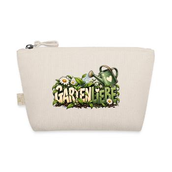 Gartenliebe mit Herz Liebevolle Geschenkidee  - Bio-Täschchen - Natur - Vorne