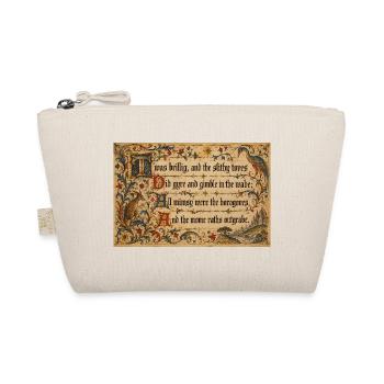 Mittelalterlicher Illumined Jabberwocky - Bio-Täschchen - Natur - Vorne