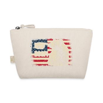 Funny Bear Boop The Snoot American Flag Patriotic - Bio-Täschchen - Natur - Vorne