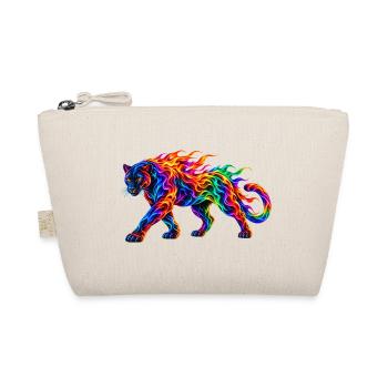 Regenbogen-Brennende Panther - Bio-Täschchen - Natur - Vorne