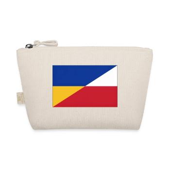 Ukraine-Polnische Flagge – Ukrainische und Polnische Einheit - Bio-Täschchen - Natur - Vorne