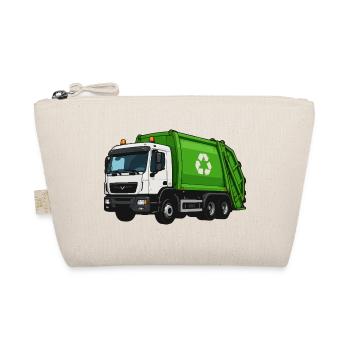 Grüner Müllwagen Recycling - Bio-Täschchen - Natur - Vorne