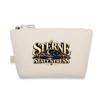 Sternenhimmel & Ruhe Geschenk für Sternengucker - Bio-Täschchen - Natur - Vorne