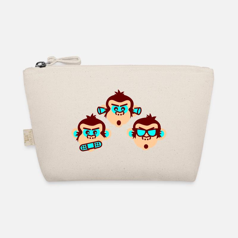 three wise monkeys Organic Pouch