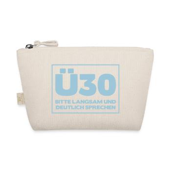 As of 30 Birthday a shirt "30 + Please slow - Organic Pouch - nature - Front