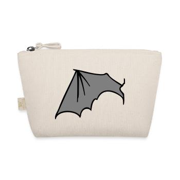 batwing_left_grey - Bio-Täschchen - Natur - Vorne