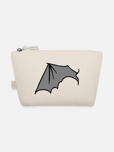 batwing_left_grey - Organic Pouch - nature