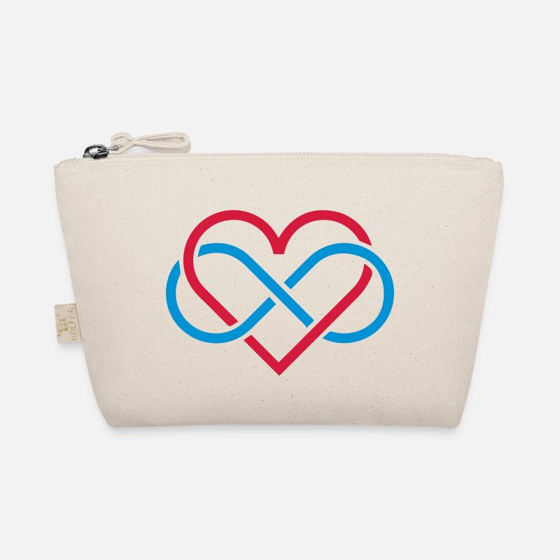 poly heart Organic Pouch